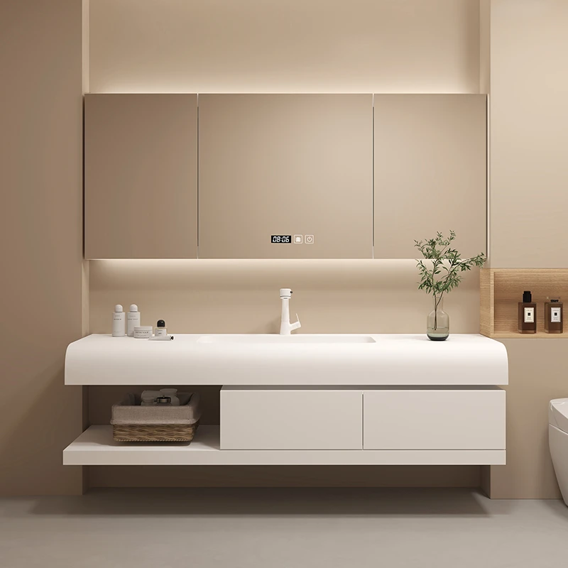 Home Bathroom Partition - Lemari Kertas dengan Laci, Kabinet Kamar
