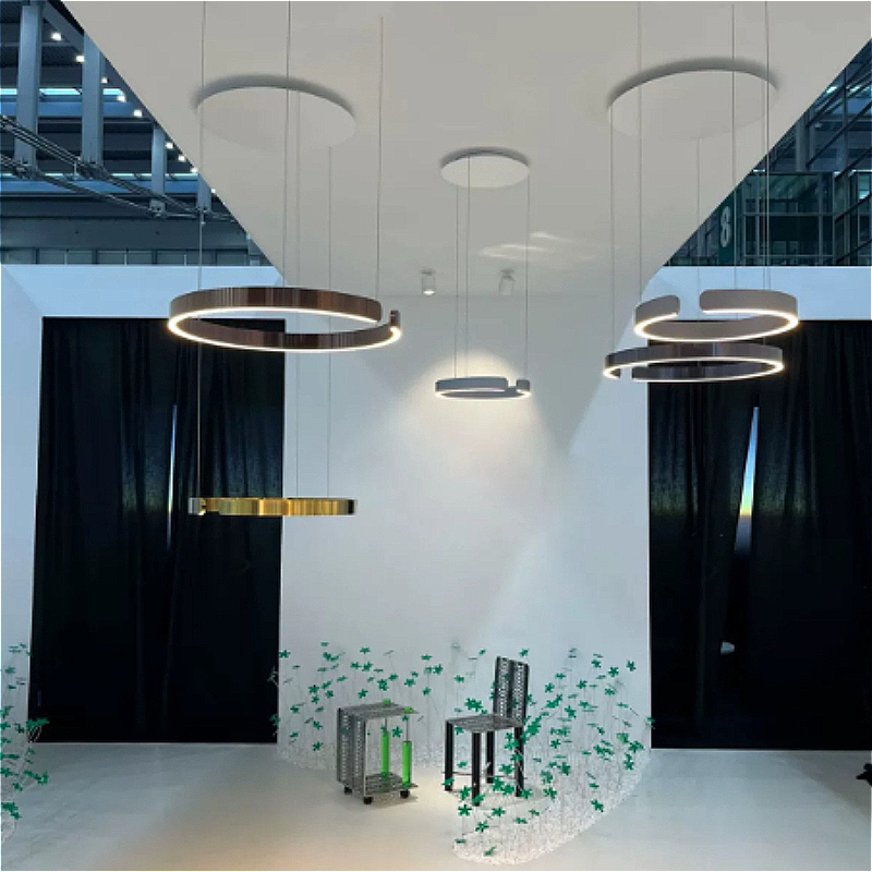 Home Of The Year Bathroom - Lampu Gantung LED Lingkaran Desain Mewah