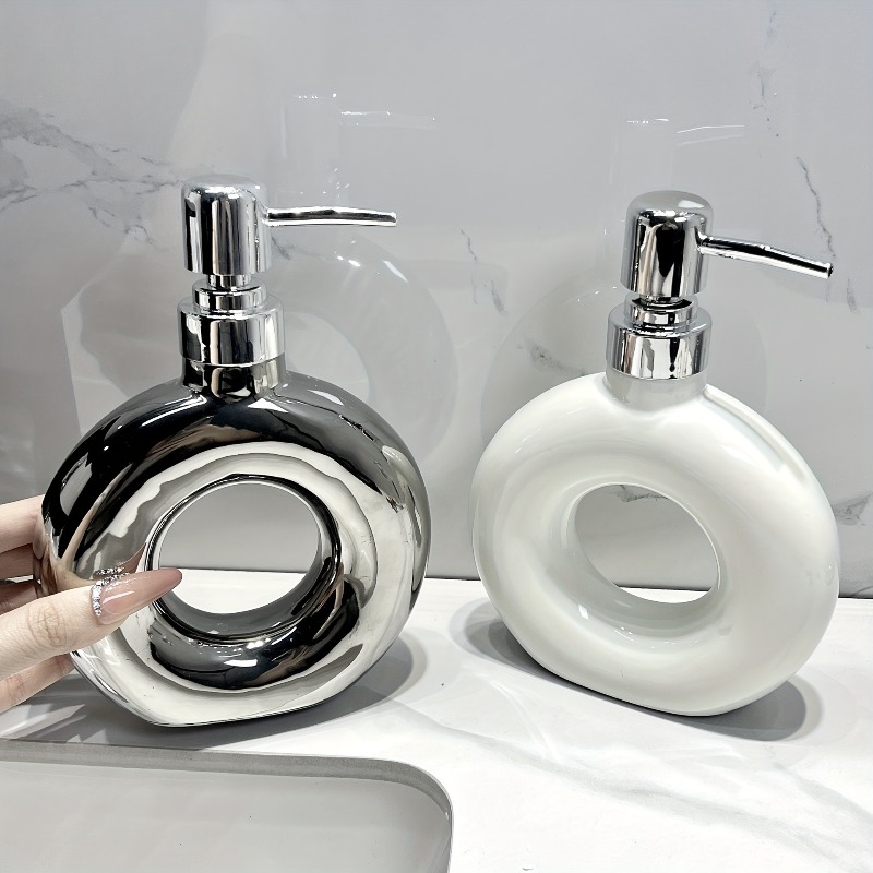 Home Bathroom Soap Dispenser - 1 Buah Dispenser Sabun Keramik Kreatif