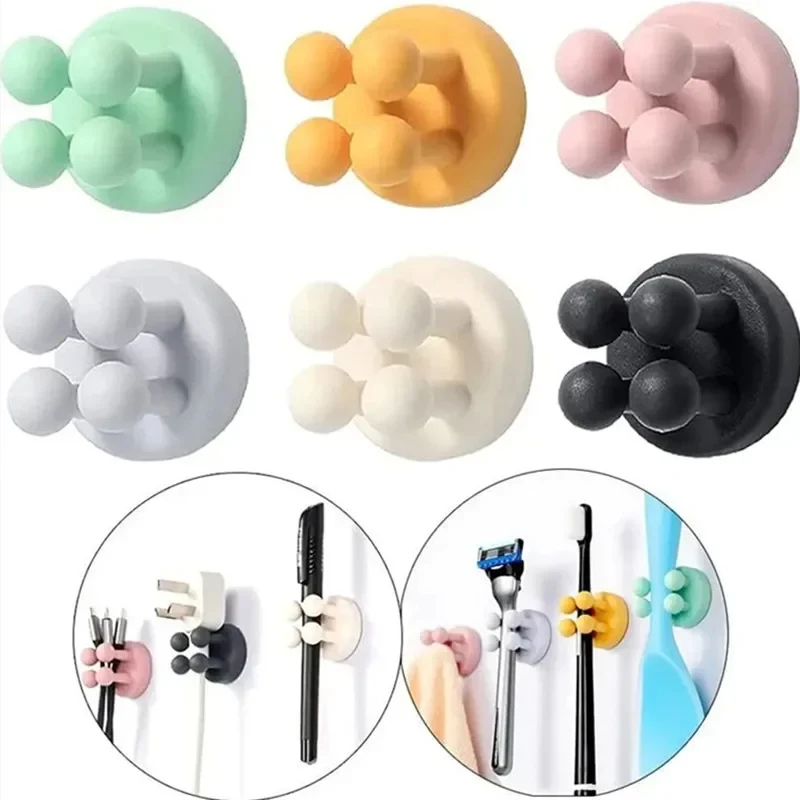 Robe Hook Adhesive - 1/2 pcs Gantungan Tempel Dinding Tanpa