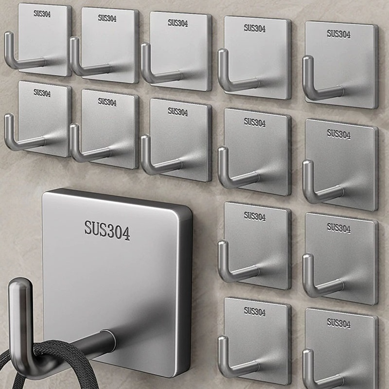 Robe Hook Adhesive - Pengait Handuk Perekat Baja Tahan Karat