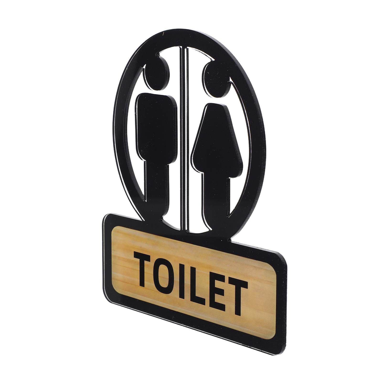 Home Bathroom Door - Tanda Toilet untuk Wanita dan Pria,