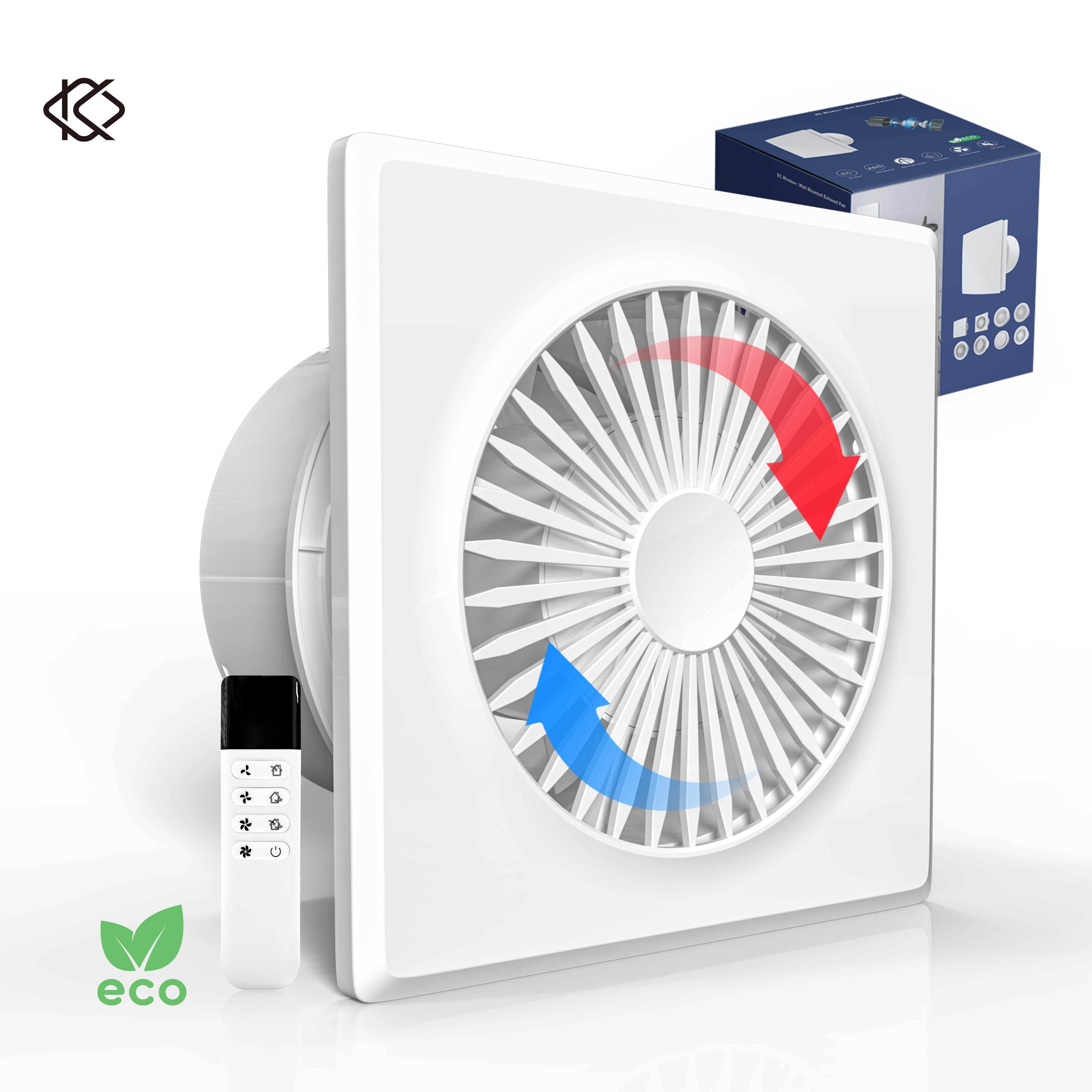 Home Bathroom Ventilation - KCvents Kipas Ventilator Dapat Dibalik Kipas