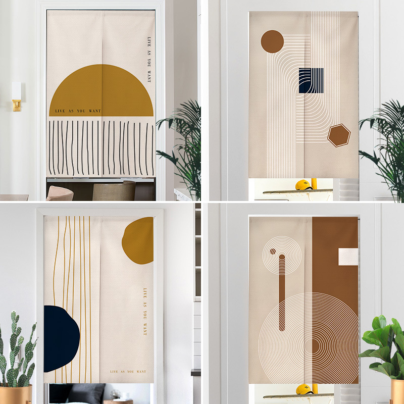 Home Bathroom Partition - Waby-sabi tirai pintu bergaya, tirai gantung