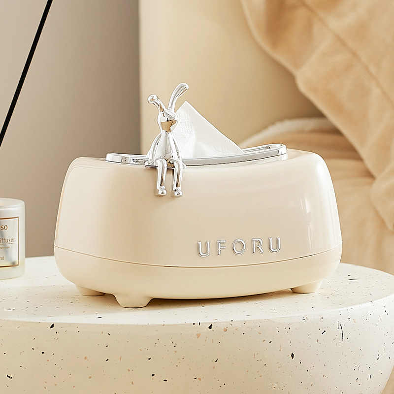 Home Bathroom Paper Towel Holder - Kotak Tisu Multifungsi Uforu dengan Mekanisme
