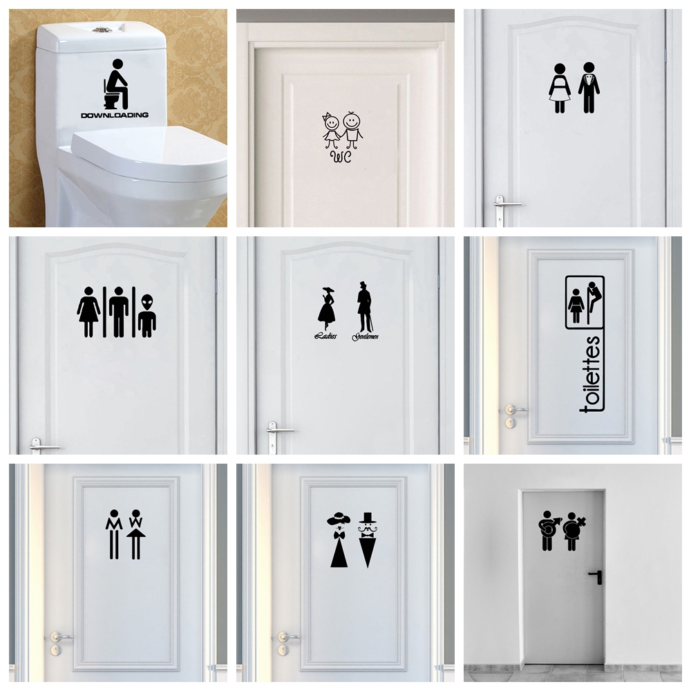 Home Bathroom Wall Tiles - Wallpaper Toilet dan WC gaya kartun,