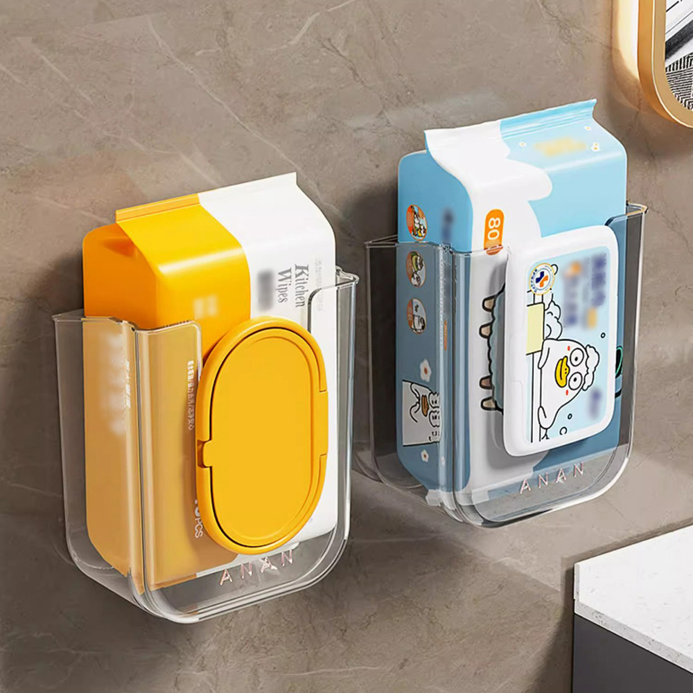 Home Bathroom Paper Towel Holder - Dispenser Tisu Basah Terpasang di Dinding,