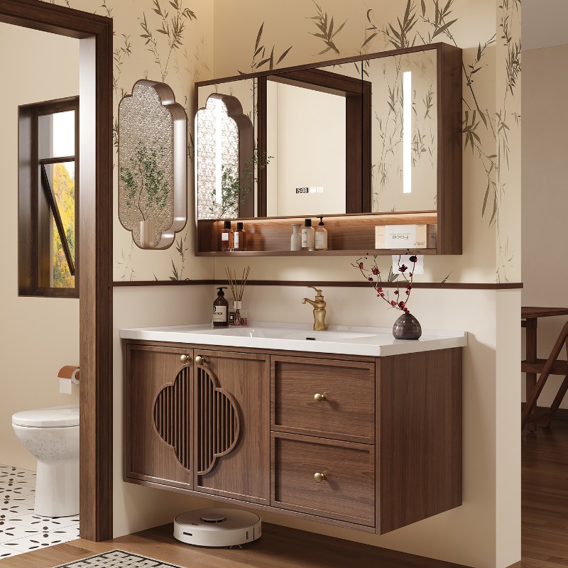Home Bathroom Partition - Lemari Modern Mewah dengan Laci Kertas,