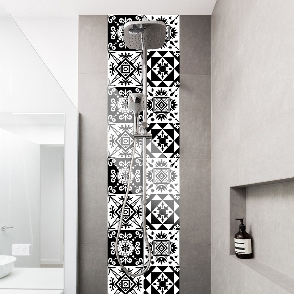 Home Bathroom Wall Tiles - 10 Buah Stiker Dinding Dekorasi Rumah