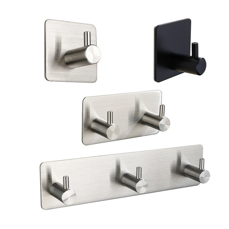 Robe Hook Adhesive - Kait Perekat Dinding Stainless Steel 3M,