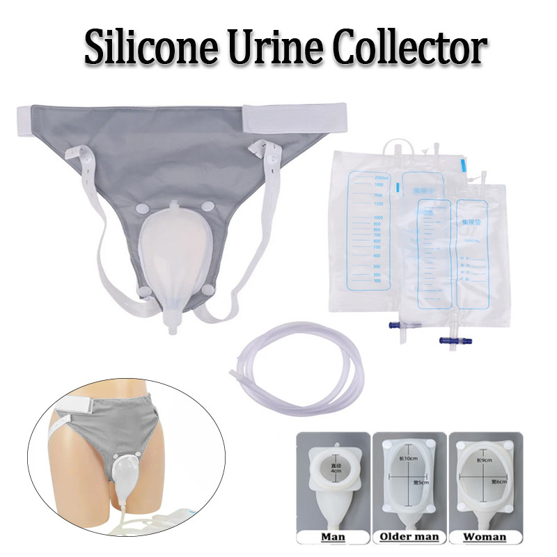 Home Bathroom Urinal - Penampung Urin Silikon Dewasa dengan Kantong