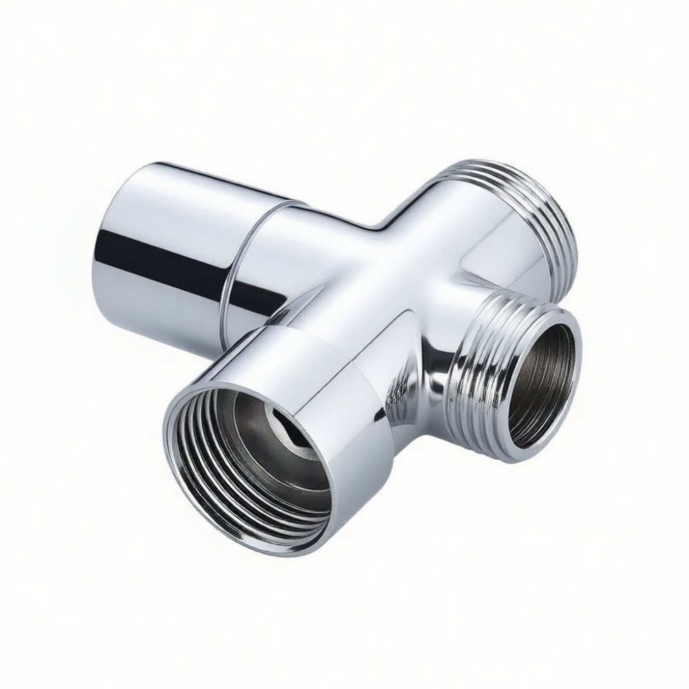 Home Hardware Bathroom Faucets - Katup Konektor 3 Arah Kuningan Modern