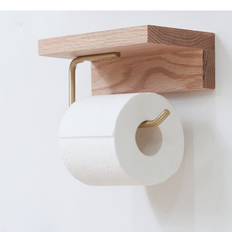 Home Bathroom Paper Towel Holder - Tempat Tisu Kayu Wadah Penyimpanan Tisu