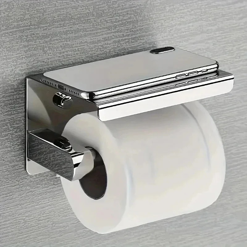 Home Bathroom Paper Towel Holder - Tempat Tisu Kamar Mandi Stainless Steel,