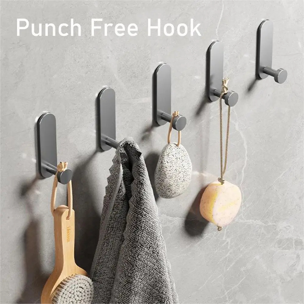 Robe Hook Adhesive - 2-6 Buah Kait Jubah Kamar Mandi