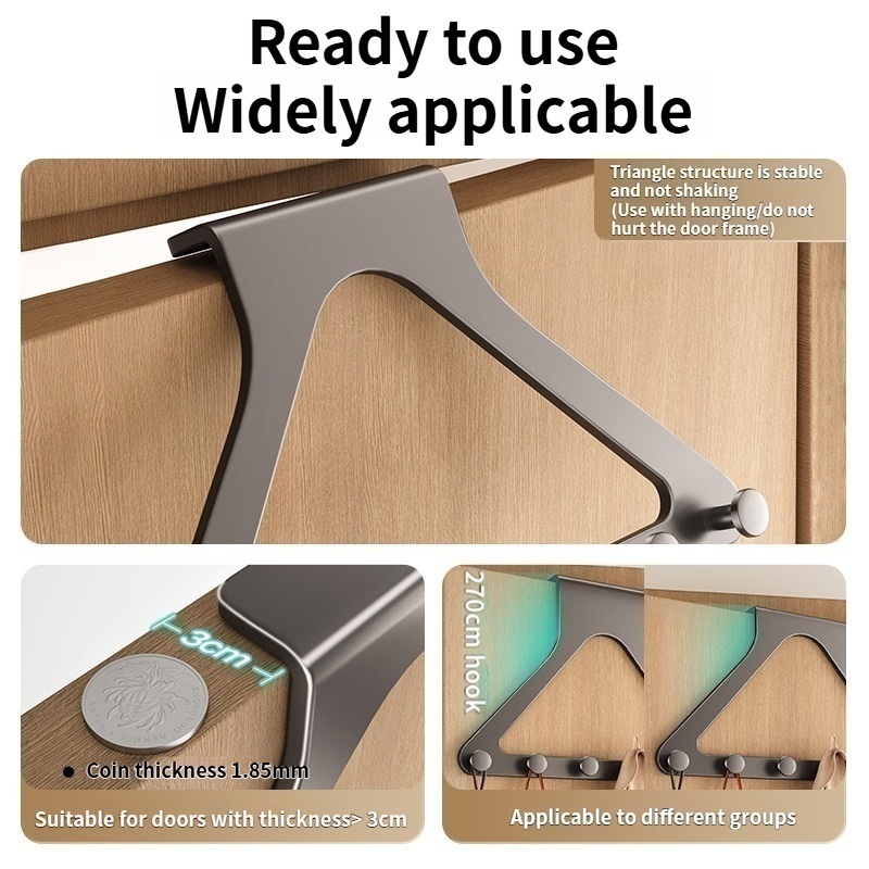 1pc Gantungan Pakaian di Pintu - Home Bathroom Door ulasan dan harga