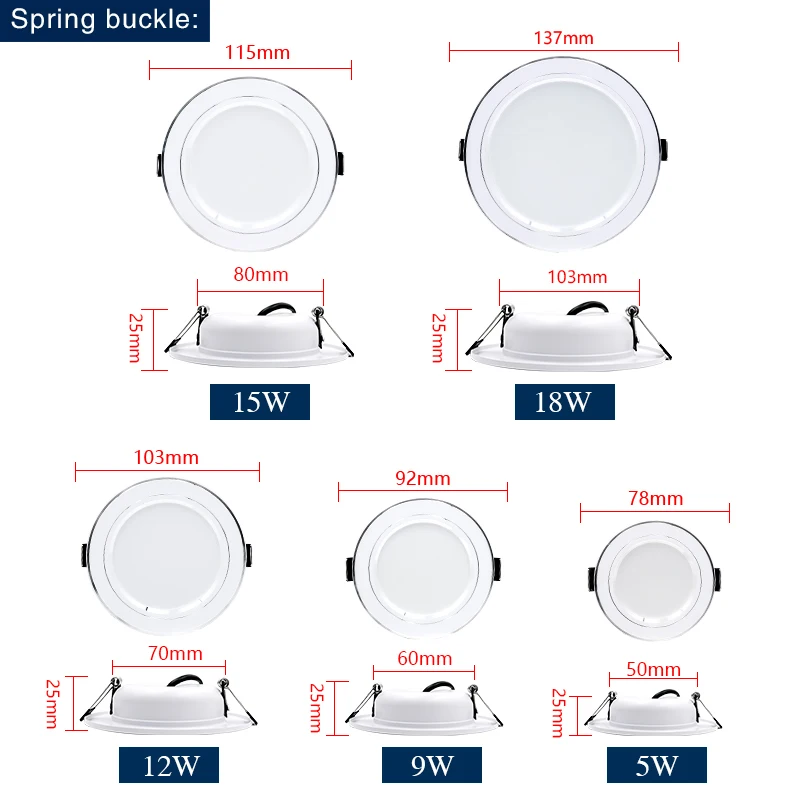10 Buah/Lot Led Downlight AC 2 - Home Of The Year Bathroom ulasan dan harga