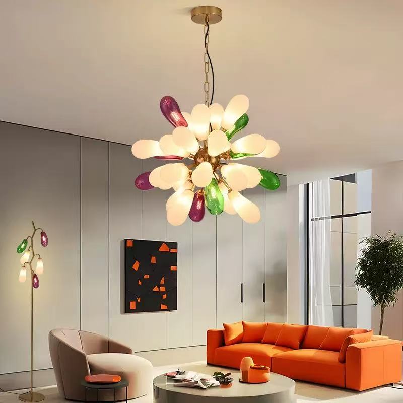 Lampu Gantung Kaca Berwarna De - Home Of The Year Bathroom ulasan dan harga