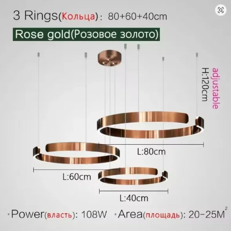 Lampu Gantung LED Lingkaran De - Home Of The Year Bathroom ulasan dan harga