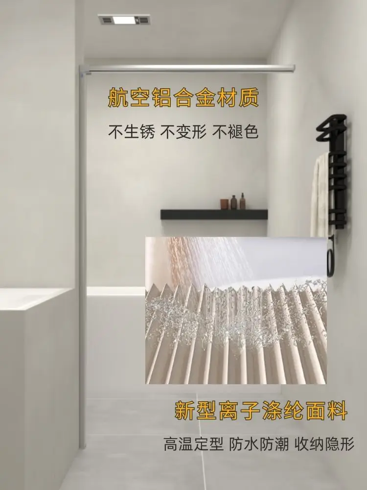 Tirai Pancuran lipat tidak ter - Home Bathroom Partition ulasan dan harga