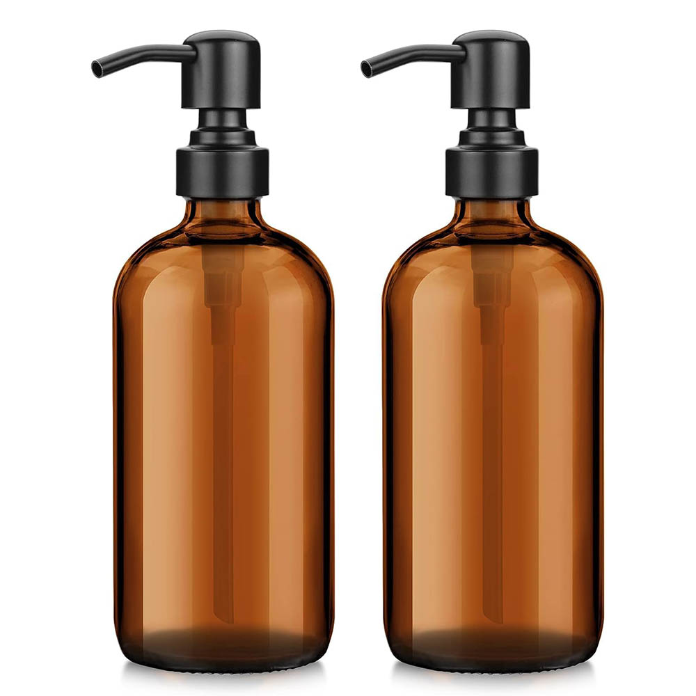 Dispenser Sabun Kaca Amber den - Home Bathroom Soap Dispenser ulasan dan harga