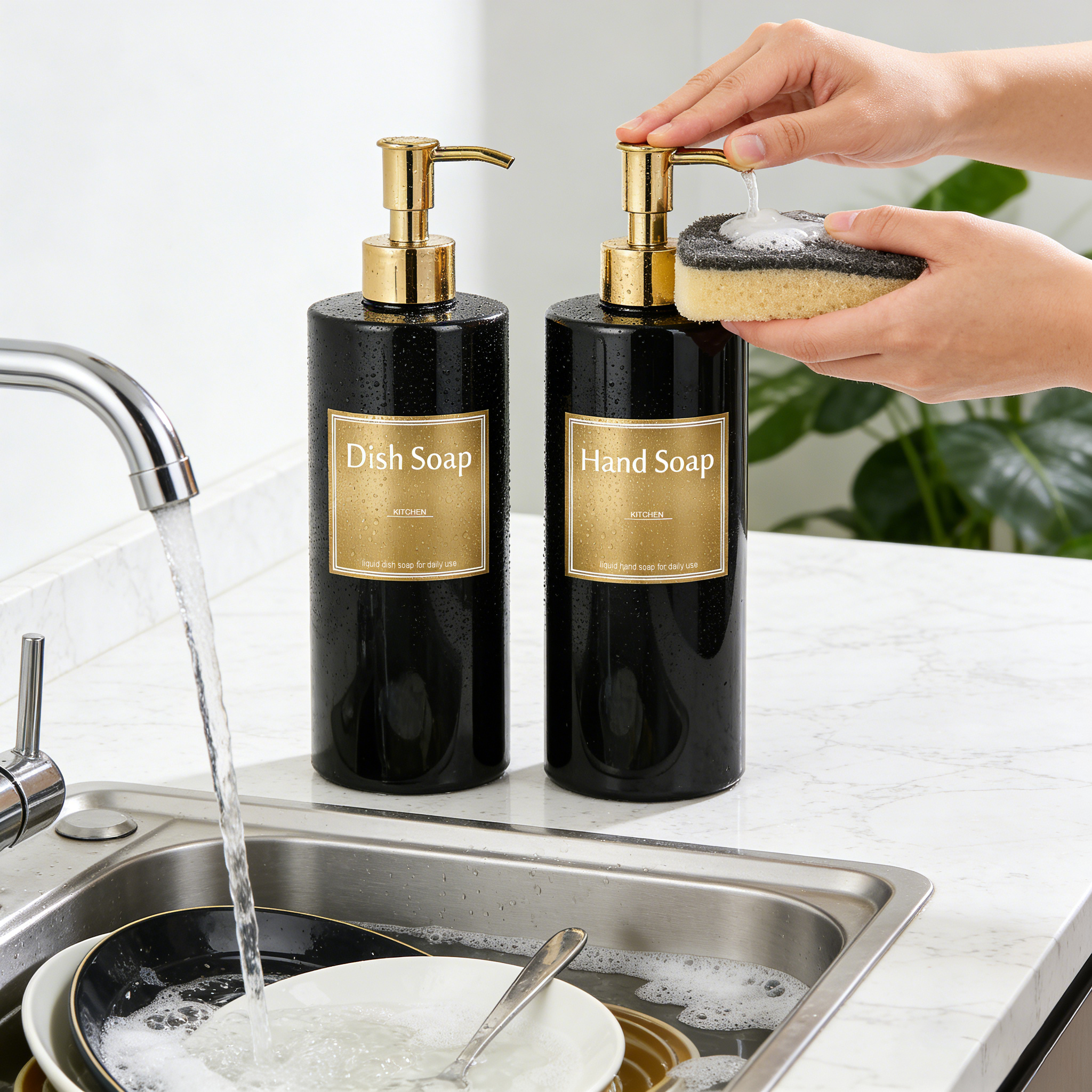 Dispenser Sabun Isi Ulang Blac - Home Bathroom Soap Dispenser ulasan dan harga