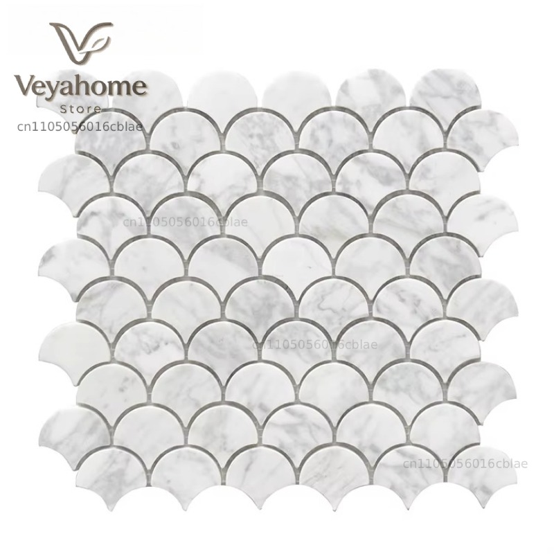 Ubin Mosaik Marmer Berpola Sis - Home Bathroom Wall Tiles ulasan dan harga