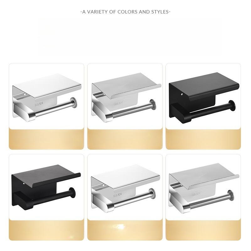 Tempat Tisu Stainless Steel Ta - Home Bathroom Paper Towel Holder ulasan dan harga