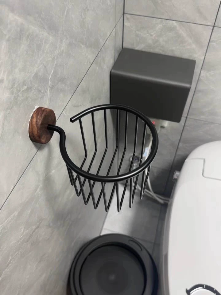 Tempat Tisu Kayu Solid Tanpa B - Home Bathroom Paper Towel Holder ulasan dan harga