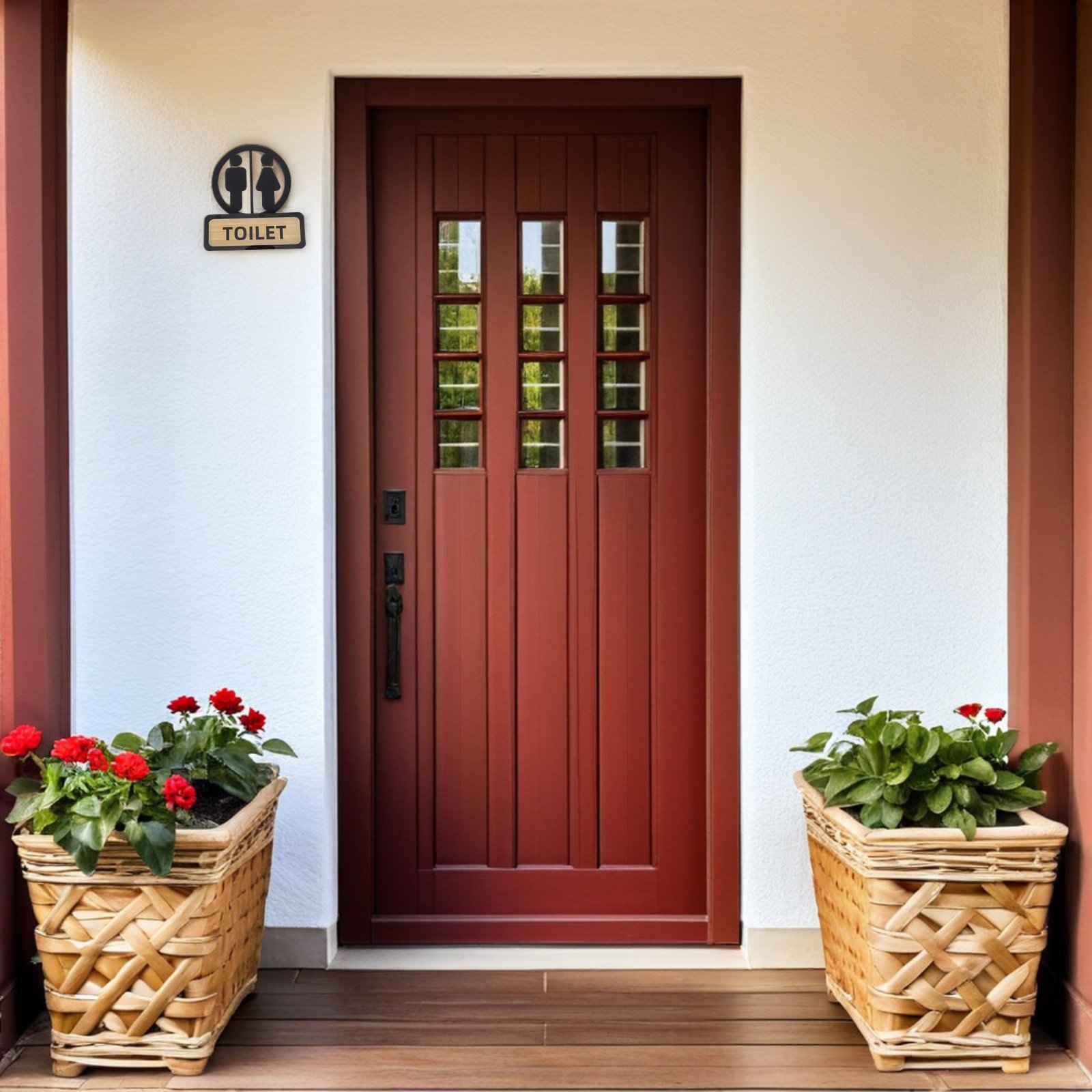 Tanda Toilet untuk Wanita dan  - Home Bathroom Door ulasan dan harga
