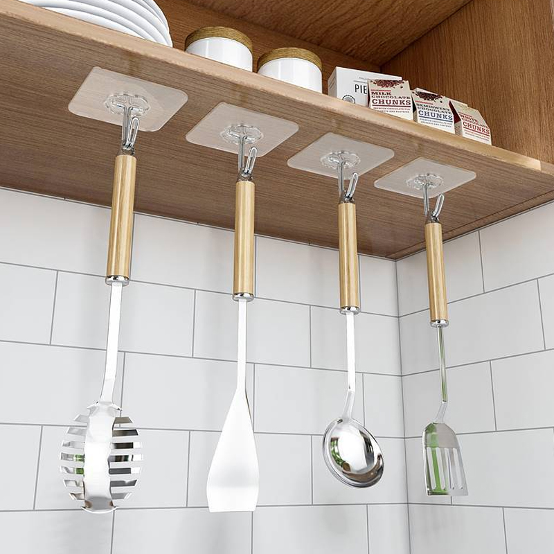 10 buah gantungan kunci kait b - Robe Hook Adhesive ulasan dan harga
