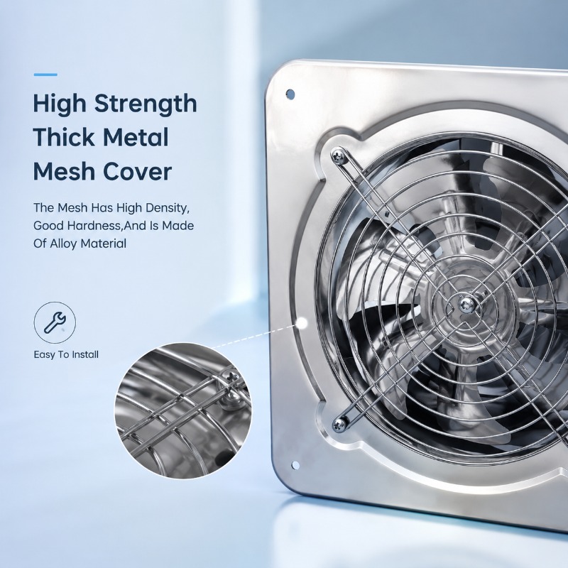 Kipas Angin Ekstraktor Stainle - Home Bathroom Ventilation ulasan dan harga