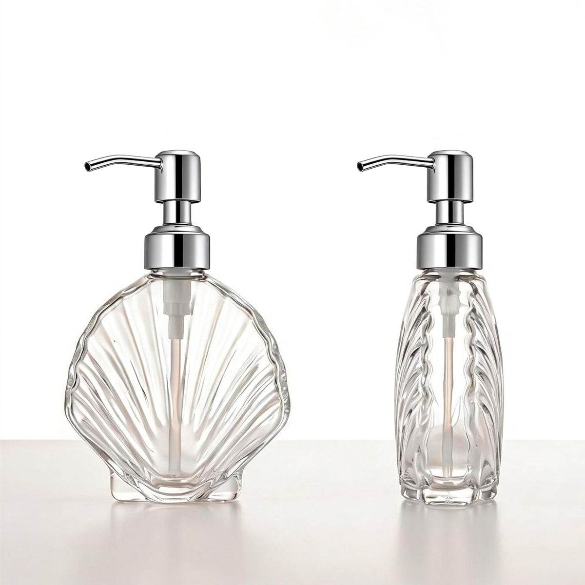 Dispenser Sabun Kaca Kerang De - Home Bathroom Soap Dispenser ulasan dan harga