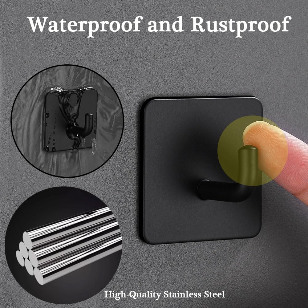 Kait Jubah Kamar Mandi Baja Ta - Robe Hook Adhesive ulasan dan harga