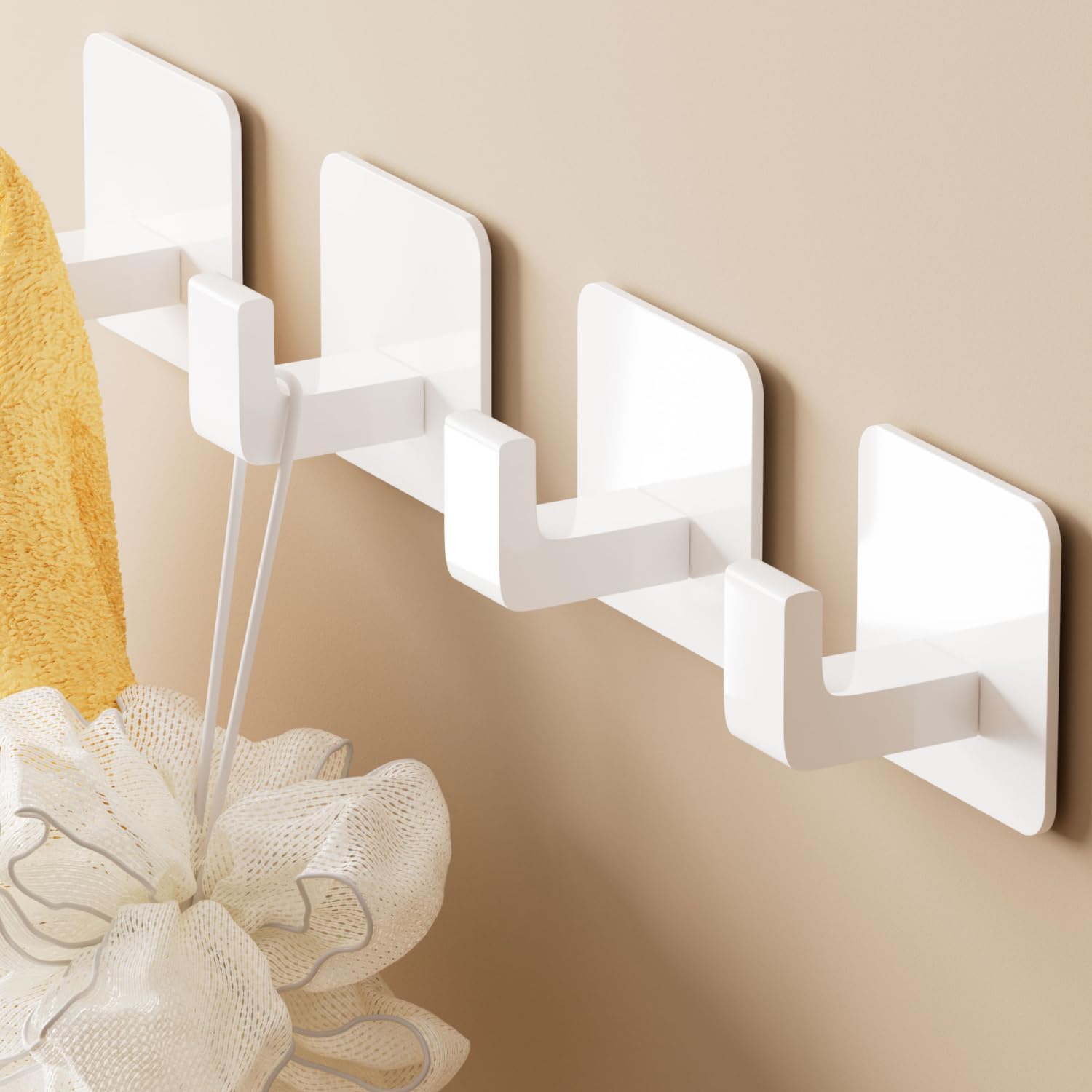 1 Buah/5 Buah/6 Buah Kait Hand - Robe Hook Adhesive ulasan dan harga