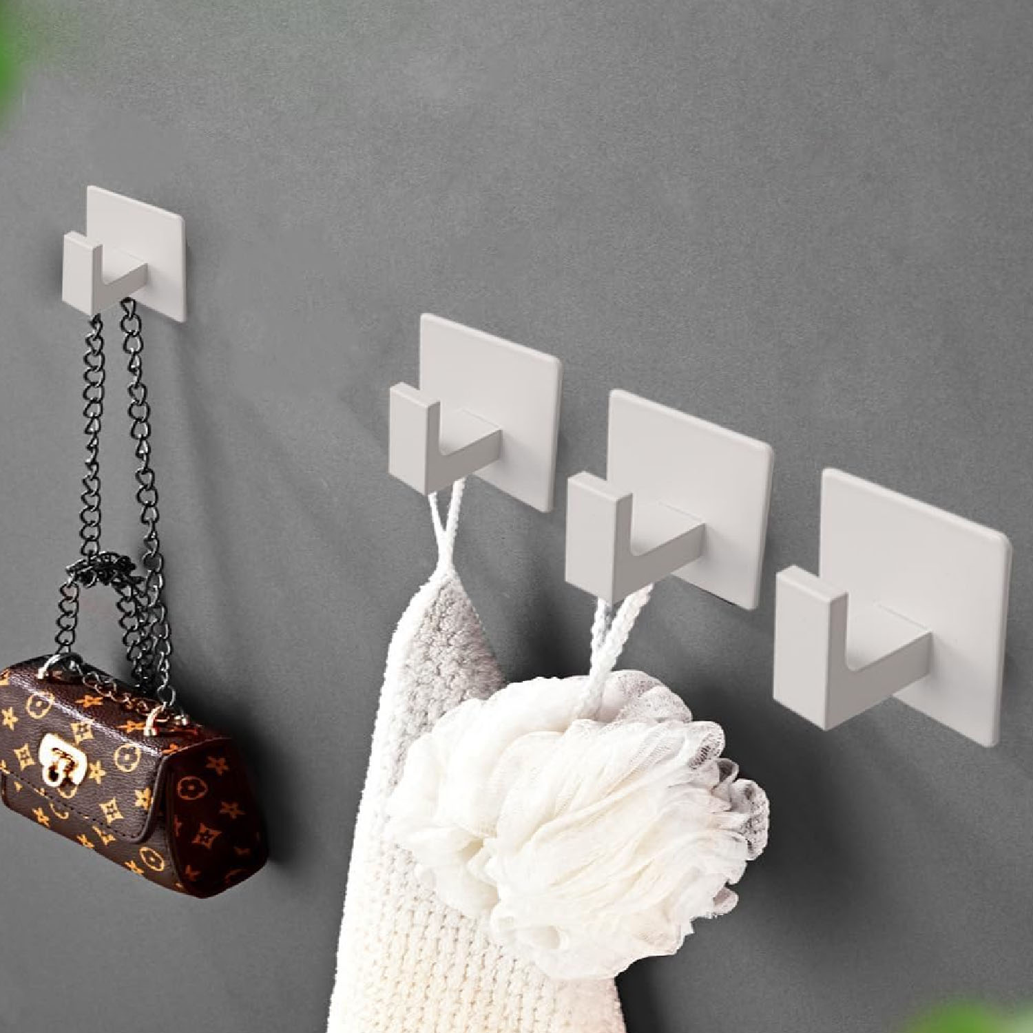 1 Buah/5 Buah/6 Buah Kait Hand - Robe Hook Adhesive ulasan dan harga