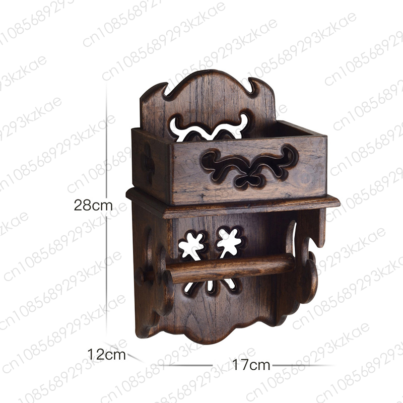 Tempat Tisu Kayu Rak Penyimpan - Home Bathroom Paper Towel Holder ulasan dan harga