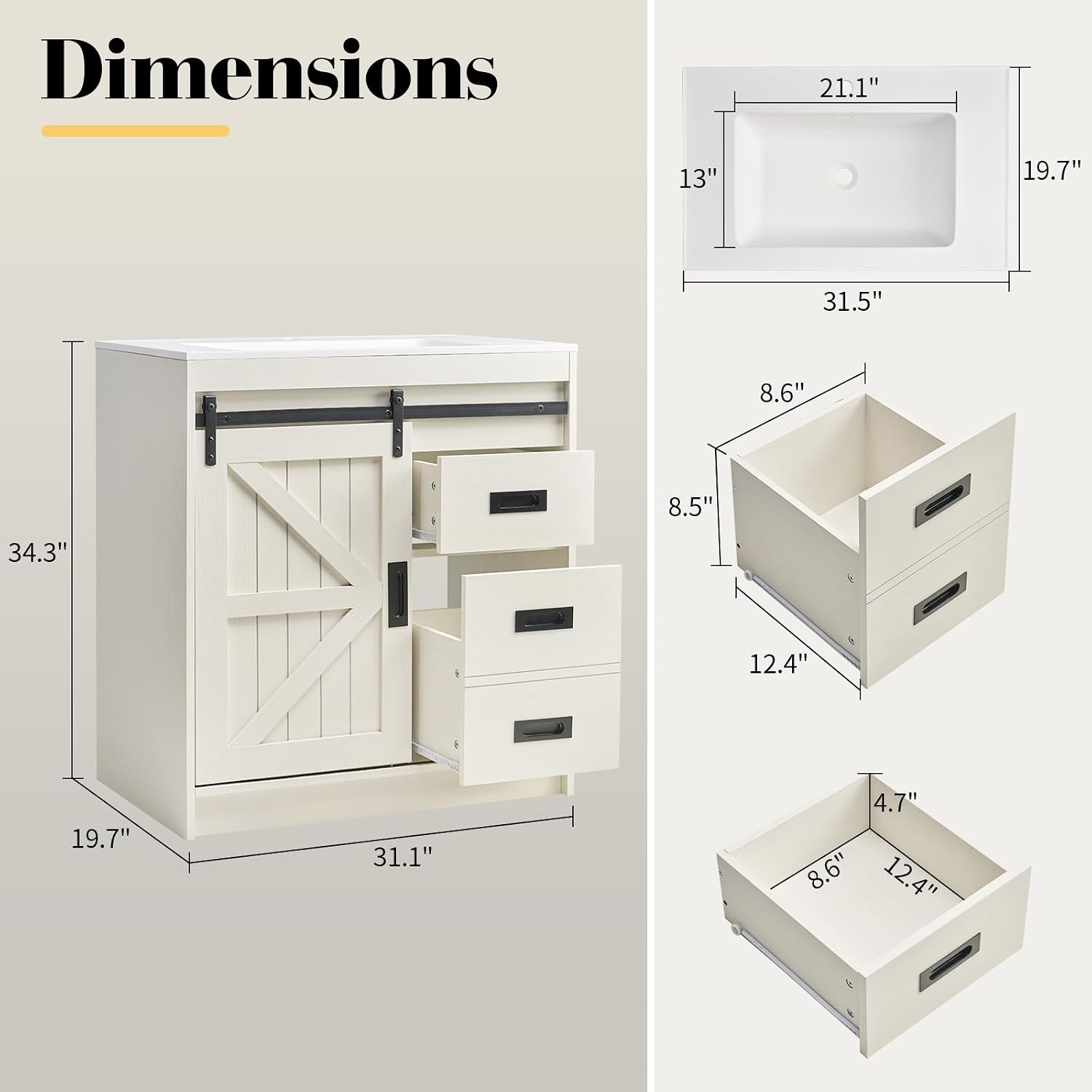 Meja rias kamar mandi bergaya  - Home Bathroom Door ulasan dan harga