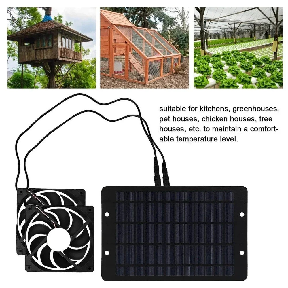 Kipas Knalpot Tenaga Surya 10W - Home Bathroom Exhaust Fan ulasan dan harga