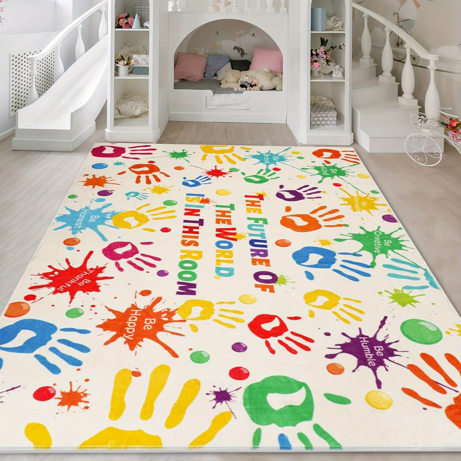 Karpet Lantai Anak Motif Cetak - Home Bathroom Quotes ulasan dan harga
