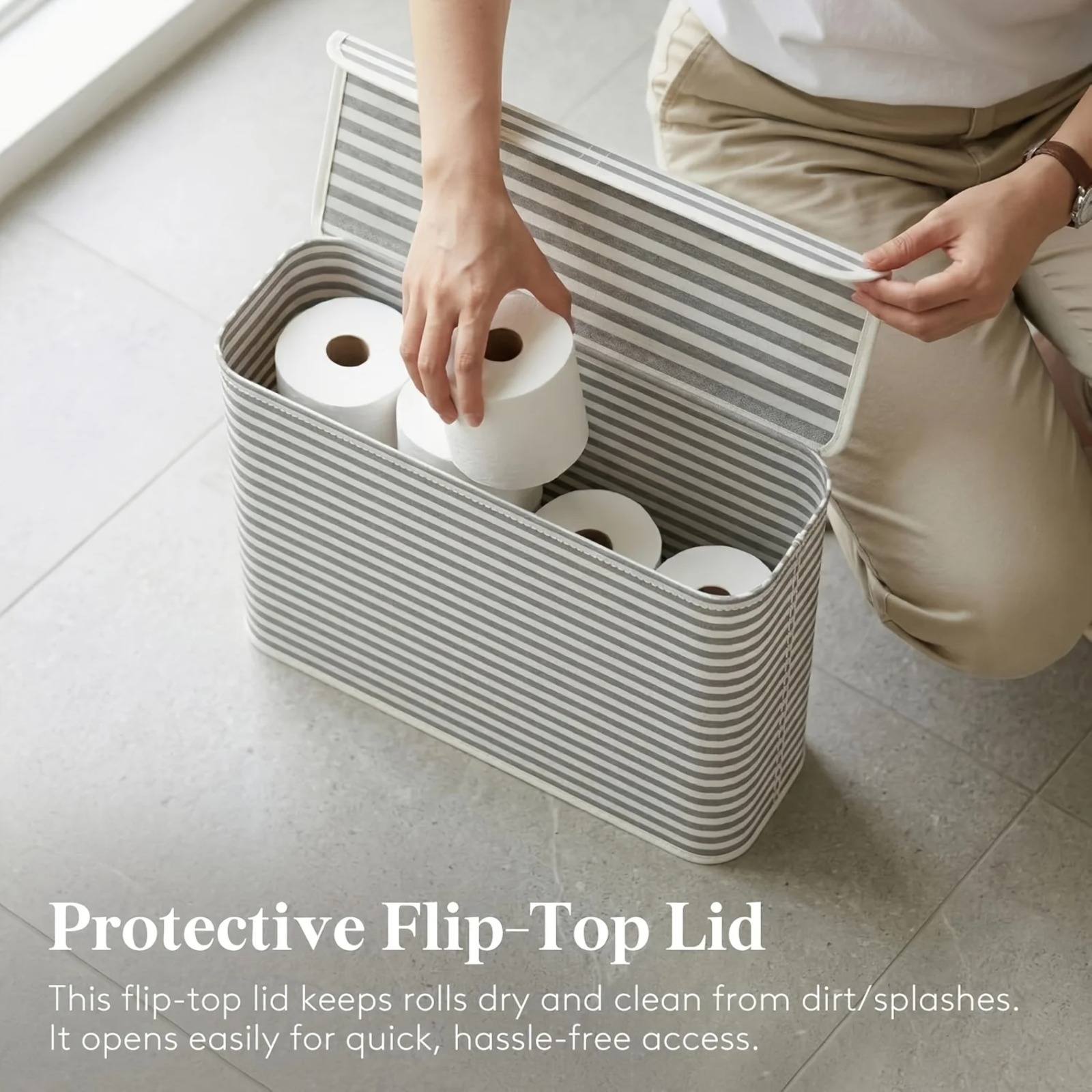 Keranjang Penyimpanan Tisu Toi - Home Bathroom Paper Towel Holder ulasan dan harga