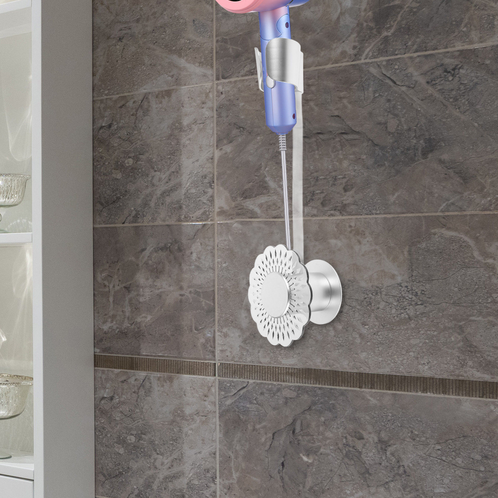 Penyangga Pengering Rambut Ber - Home Bathroom Hand Dryer ulasan dan harga