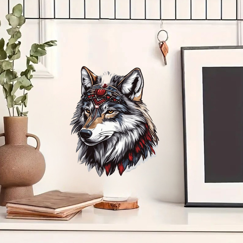 QT36 #   1 Buah Stiker Serigal - Home Bathroom Wall Tiles ulasan dan harga