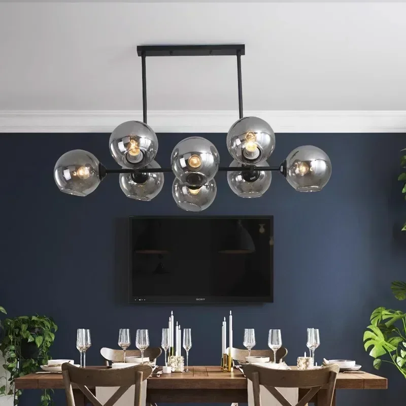 Lampu Liontin LED Kaca Abu-abu - Home Of The Year Bathroom ulasan dan harga