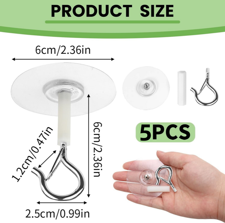 5 Buah Pengait Langit-langit P - Robe Hook Adhesive ulasan dan harga
