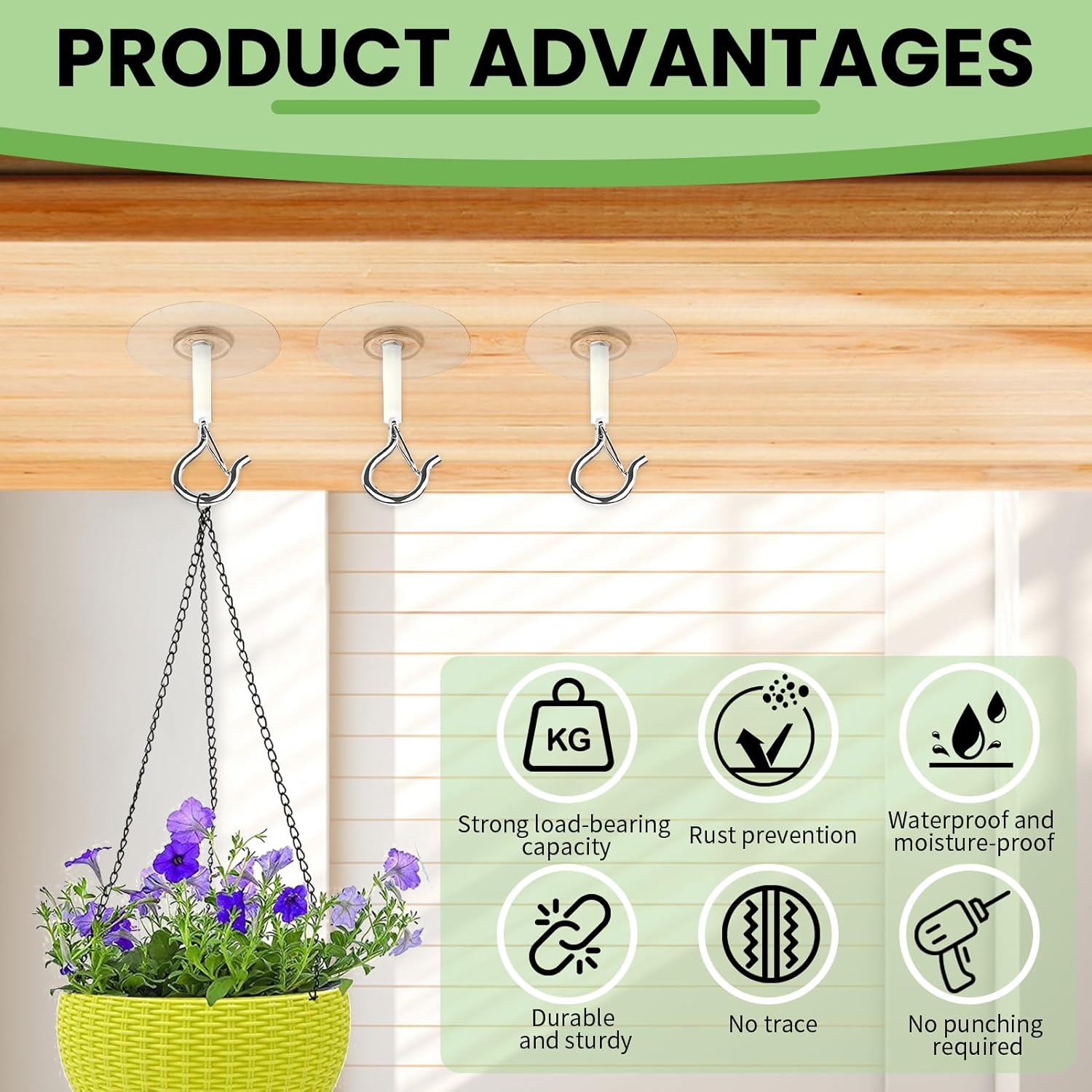 5 Buah Pengait Langit-langit P - Robe Hook Adhesive ulasan dan harga