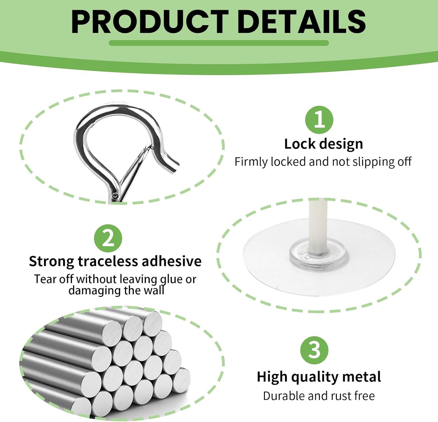 5 Buah Pengait Langit-langit P - Robe Hook Adhesive ulasan dan harga