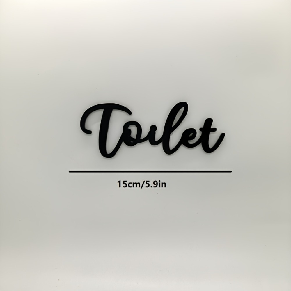 CIFBUY Tanda Huruf Plastik Mod - Home Bathroom Door ulasan dan harga