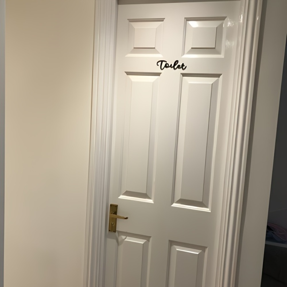 CIFBUY Tanda Huruf Plastik Mod - Home Bathroom Door ulasan dan harga