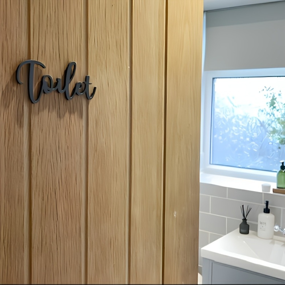CIFBUY Tanda Huruf Plastik Mod - Home Bathroom Door ulasan dan harga